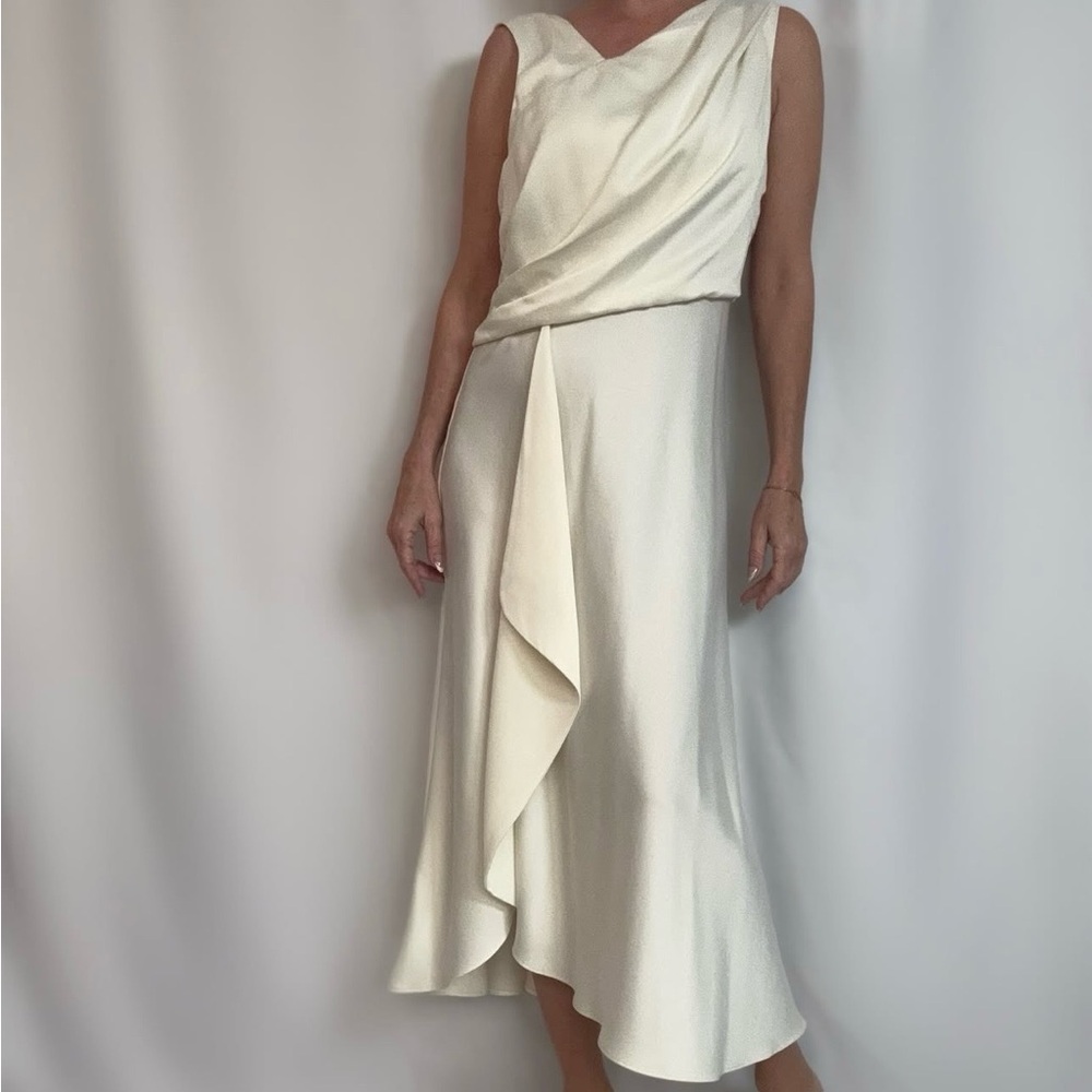 Taylor Asymmetrical Cream Skirt